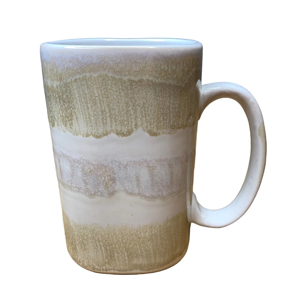 Aphorism Art Pottery 5” Tall Coffee Tea Square Mug